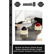 Armoris Mutfak Şef Meyve Ekmek Bıçağı Makas Vantuzlu Bileme Tezgah Üstü Sürekli Yardımcı Pratik Çözüm