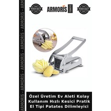 Armoris Özel Üretim Ev Aleti Kolay Kullanım Hızlı Kesici Pratik El Tipi Patates Dilimleyici