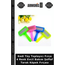 Armoris Kedi Tüy Toplayıcı Fırça 4 Renk Evcil Bakım Şeffaf Tarak Köpek Fırçası