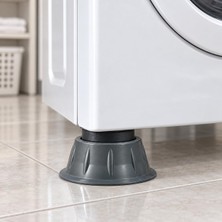 Royal Rain Store Titreşim Önleyici Makine Ayağı 4 Adet – Kaymaz Beyaz Eşya Altlığı – Çamaşır ve Bulaşık Makinesi Için Darbe Emici Yükseltici – Gürültü Azaltıcı Sabitleyici Ayak (Siyah)