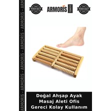 Armoris Doğal Ahşap Ayak Masaj Aleti Ofis Gereci Kolay Kullanım