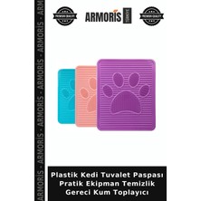 Armoris Plastik Kedi Tuvalet Paspası Pratik Ekipman Temizlik Gereci Kum Toplayıcı