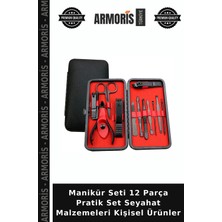Armoris Manikür Seti 12 Parça Pratik Set Seyahat Malzemeleri Kişisel Ürünler