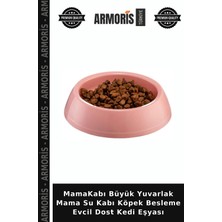 Armoris Mamakabı Büyük Yuvarlak Mama Su Kabı Köpek Besleme Evcil Dost Kedi Eşyası
