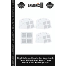 Armoris Sineklikyama Kendinden Yapışkanlı Tamir Kiti 40 Adet Kolay Yama Yaşam Alanı Kullanışlı Set