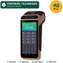 PAX A910SF Android Yeni Nesil Yazarkasa POS 4G Wi-Fi Temassız Ödeme Dahili Yazıcılı