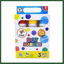 Bezos Lino Dot Markers 3'lü Yıkanabilir Bzst