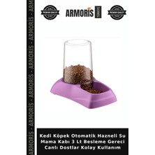 Armoris Kedi Köpek Otomatik Hazneli Su Mama Kabı 3 Lt Besleme Gereci Canlı Dostlar Kolay Kullanım
