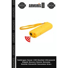 Armoris Saldırgan Savar 150 Desibel Ultrasonik Köpek Kovucu Sessiz Koruma Günlük Güvenlik Savunma Aracı