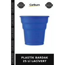 Carlburn Premium Plastik Bardak 25 Li Lacivert Ikram Sunumluk Piknik
