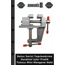 Armoris Delux Serisi Yapılandırma Sanatsal Işler Pratik Tutucu Mini Mengene Hobi