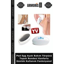 Armoris Ped Egg Ayak Bakım Törpüsü Topuk Rendesi Konforlu Günlük Kullanım Fonksiyonel