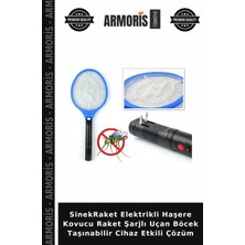 Armoris Sinekraket Elektrikli Haşere Kovucu Raket Şarjlı Uçan Böcek Taşınabilir Cihaz Etkili Çözüm