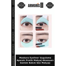Armoris Maskara Eyeliner Uygulama Aparatı Pratik Makyaj Aksesuarı Günlük Bakım Göz Makyajı