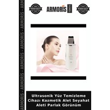Armoris Ultrasonik Yüz Temizleme Cihazı Kozmetik Alet Seyahat Aleti Parlak Görünüm