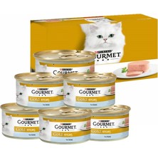 Hilera Gourmet Gold Kıyılmış Ton Balıklı Yetişkin Kedi Konservesi 85GR (6 Adet)