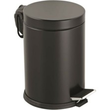 Elarque 3lt Siyah Pedallı Metal Çöp Kovası (784)