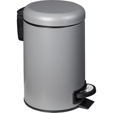 Elarque Gri 12 Litre Elit Pedallı Çöp Kovası Lüks Mutfak Çöp Kutusu Elit Ev Ofis Ba