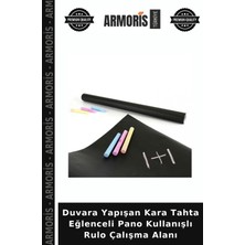 Armoris Duvara Yapışan Kara Tahta Eğlenceli Pano Kullanışlı Rulo Çalışma Alanı