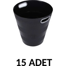 Elarque 15 Adet Ark Basket Çöp Kovası 12 Litre 1051 Siyah