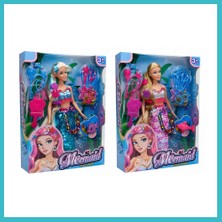 Defne Store WG-66777 Kutulu 29CM Aksesuarlı Deniz Kızı Dfnbez