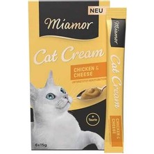 Hilera Mıamor Tavuklu ve Peynirli Krema Kedi Ödül Maması 6X15GR