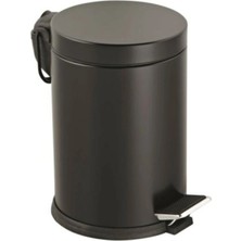 Elarque 3lt Siyah Pedallı Metal Çöp Kovası (5263)
