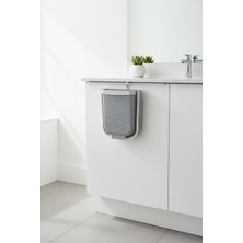 Elarque Katlanabilir Çöp Kovası 6 Litre (6000 Ml) - Silikon ve Plastik Gövde, Askıl