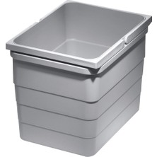 Elarque ONE2FOUR Çöp Kutusu 12 Litre Gri Renk