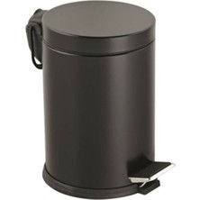 Elarque 3lt Siyah Pedallı Metal Çöp Kovası (5690)