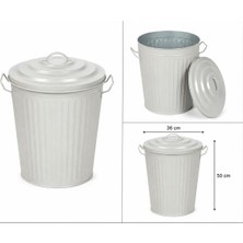Elarque Galvaniz Çöp Kovası