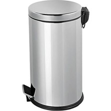 Elarque Plx 3700-316 Krom Pedallı Paslanmaz Çöp Kovası 16 Lt