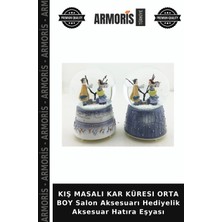 Armoris Kış Masalı Kar Küresı Orta Boy Salon Aksesuarı Hediyelik Aksesuar Hatıra Eşyası