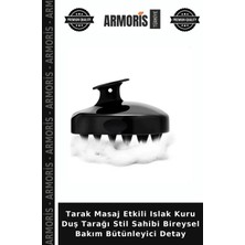 Armoris Tarak Masaj Etkili Islak Kuru Duş Tarağı Stil Sahibi Bireysel Bakım Bütünleyici Detay