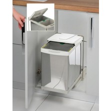 Elarque Steely 21200 Raylı Dolap Içi Çöp Kovası 14 14 Lt (28 Lt)
