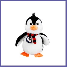 Nida Atkılı Peluş Penguen 32 Cm. Nıda