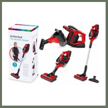 Bezos Oyuncak Sesli Işıklı Kırmızı Elektrik Süpürgesi Bezos1
