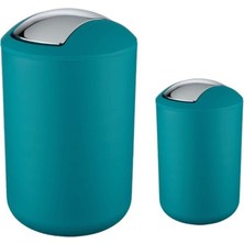 Elarque 2'li Turkuaz, Çöp Kovası 6,4 Litre ve 2 Litre - Brasil Model