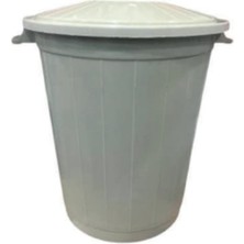 Elarque Çöp Kovası 50 Lt Çöp Kovası Kapaklı Büyük Boy Çöp Bidonu Dayanıklı Çöp Kova