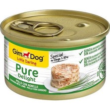 Hilera Gimdog Pure Delight Tavuklu ve Kuzulu Köpek Konservesi 85GR