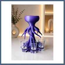Bezos 3D Baskı Ahtapot Shot Dispenser - Eğlenceli Bardak Dağıtıcı ve Masaüstü Sunum Aparatı BZS10