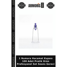 Armoris 1 Numara Hacamat Kupası 100 Adet Pratik Ürün Profesyonel Set Seans Gereci