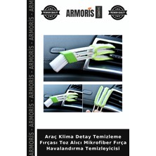 Armoris Araç Klima Detay Temizleme Fırçası Toz Alıcı Mikrofiber Fırça Havalandırma Temizleyicisi