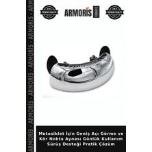 Armoris Motosiklet Için Geniş Açı Görme ve Kör Nokta Aynası Günlük Kullanım Sürüş Desteği Pratik Çözüm