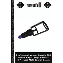 Armoris Profesyonel Vakum Aparatı Abs Plastik Kupa Terapi Pompası 2 P Masaj Aleti Günlük Bakım