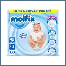 Bezos Bebek Bezi Ultra Fırsat Paketi 3 Beden 4-9 kg 108 Adet Bbz