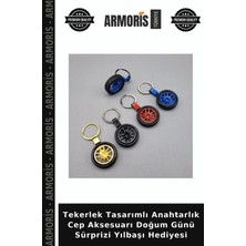 Armoris Tekerlek Tasarımlı Anahtarlık Cep Aksesuarı Doğum Günü Sürprizi Yılbaşı Hediyesi