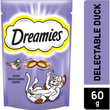 Royal Rain Store Dreamies Kuru Kedi Ödül Maması, Ördekli, 60 G x 6 Adet (1 Kutu)