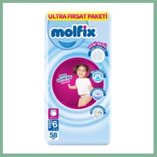 Bşk Virgo Külot Bez Ultra Fırsat Paketi 6 Beden 15+ kg 58 Adet BSK2026