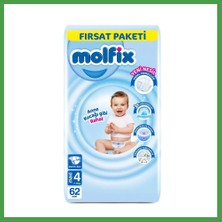 Soi Home Bebek Bezi Fırsat Paketi 4 Beden 7-14 kg 62 Adet Soı